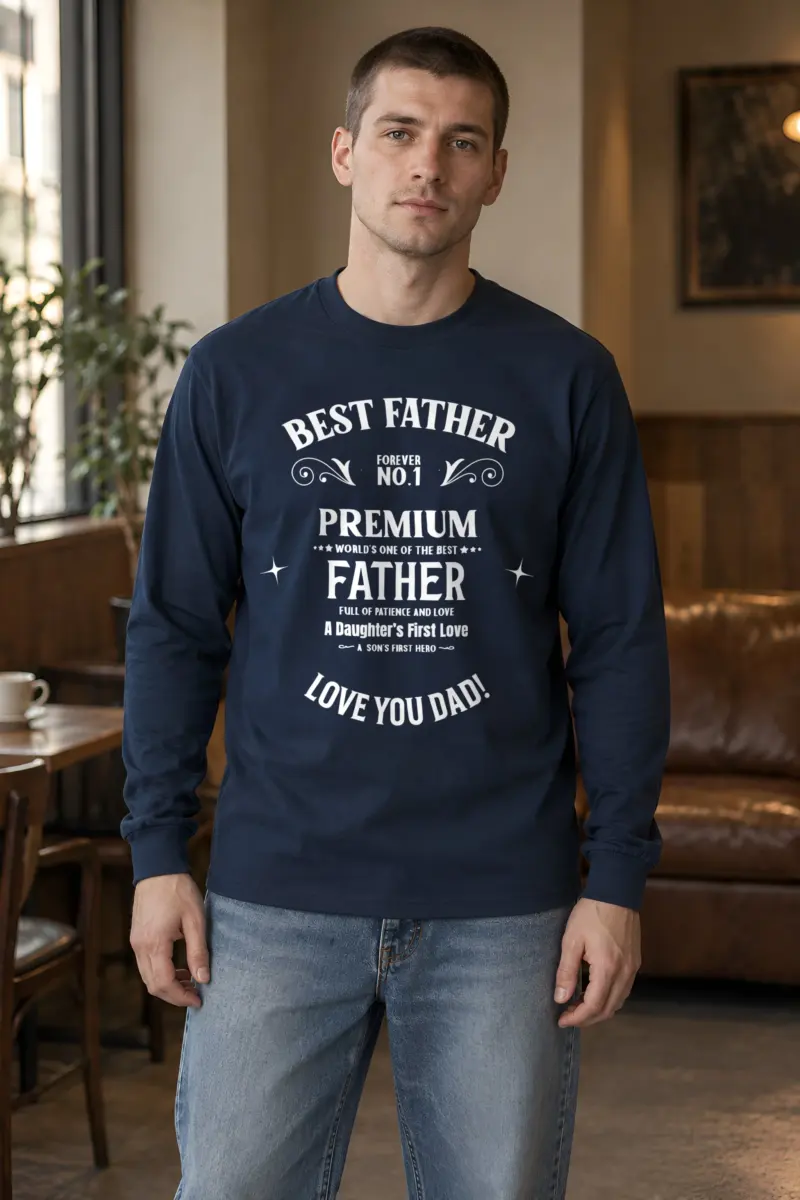 "Best Father Forever" Unisex Longsleeve T-shirt