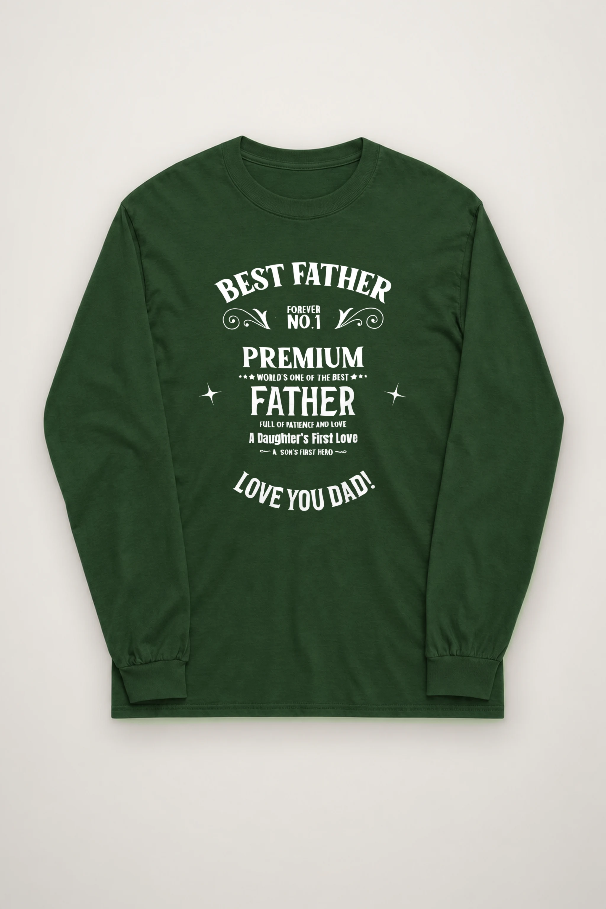 "Best Father Forever" Unisex Longsleeve T-shirt