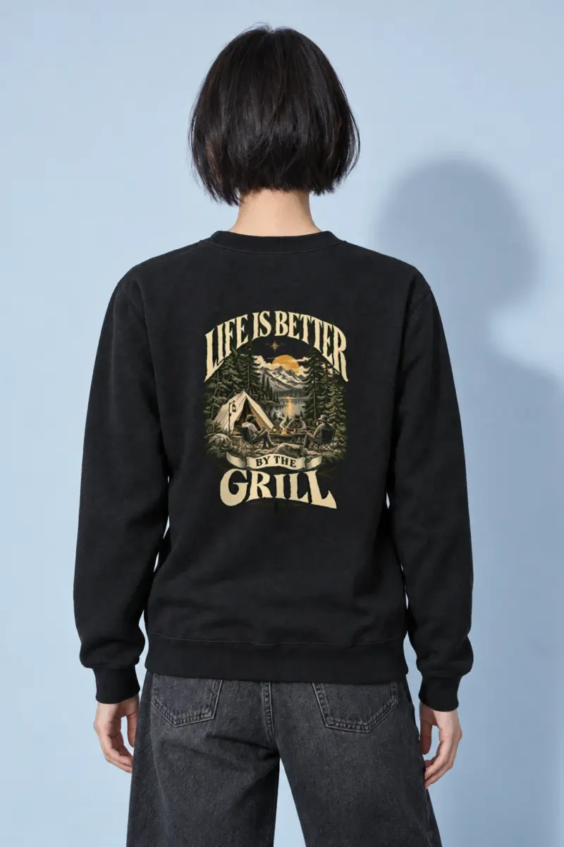 "Better By The Grill" Heavy Blend Unisex Crewneck Sweatshirt