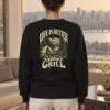 "Better By The Grill" Heavy Blend Unisex Crewneck Sweatshirt | Gildan 18000