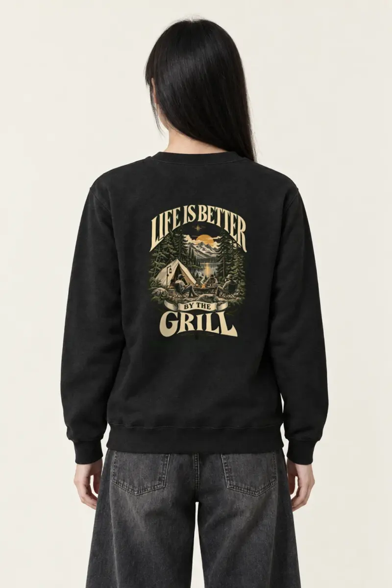 "Better By The Grill" Heavy Blend Unisex Crewneck Sweatshirt