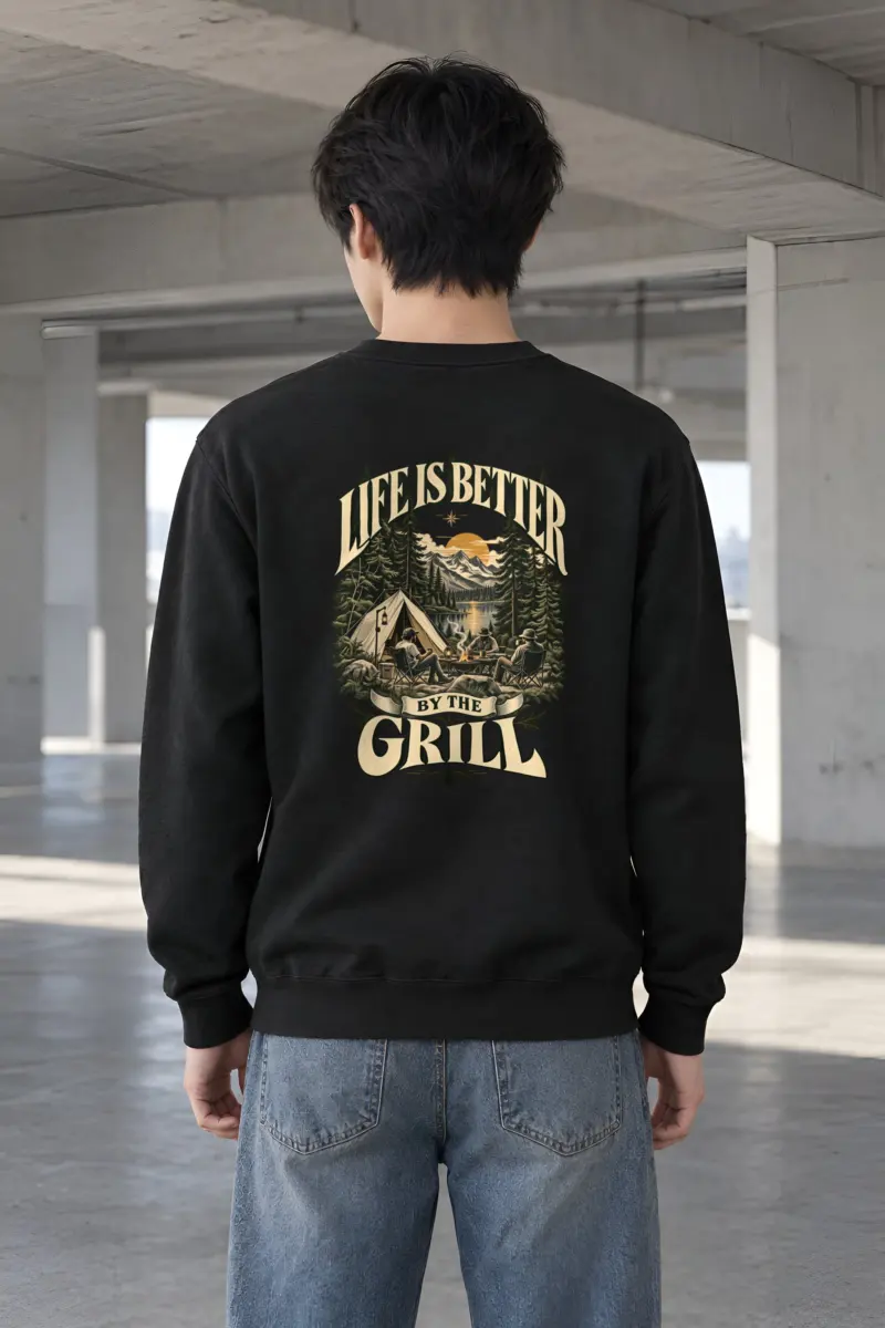 "Better By The Grill" Heavy Blend Unisex Crewneck Sweatshirt