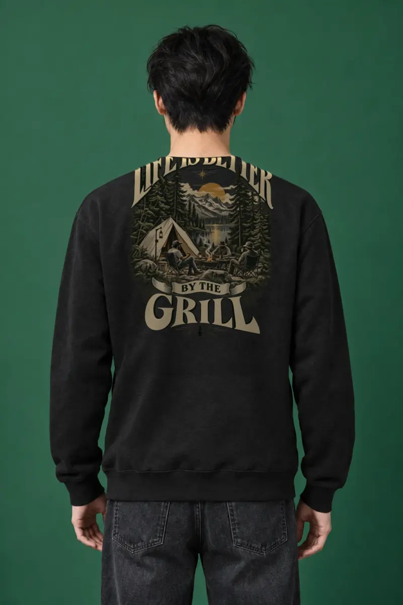 "Better By The Grill" Heavy Blend Unisex Crewneck Sweatshirt