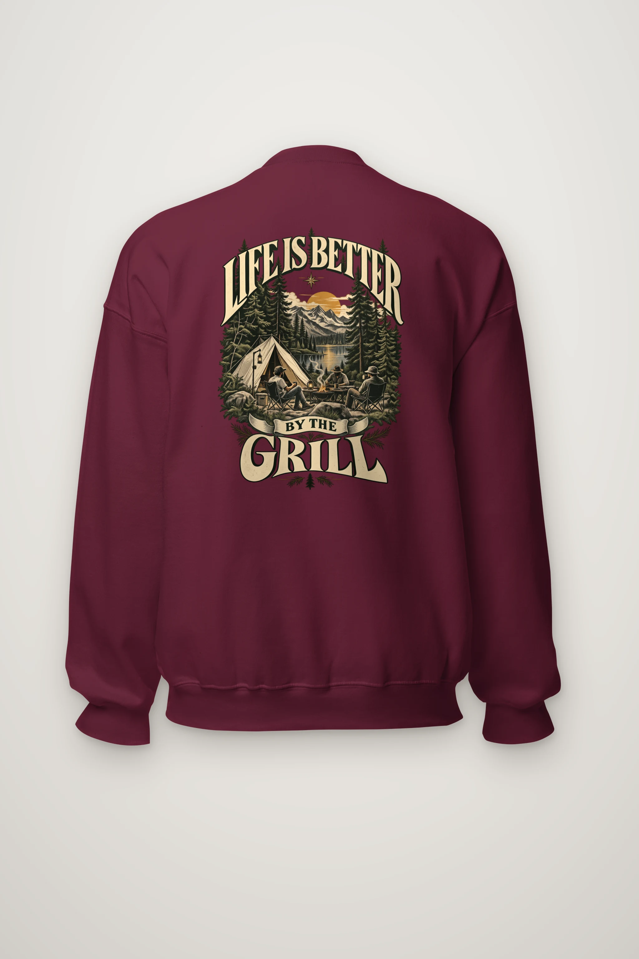 "Better By The Grill" Heavy Blend Unisex Crewneck Sweatshirt