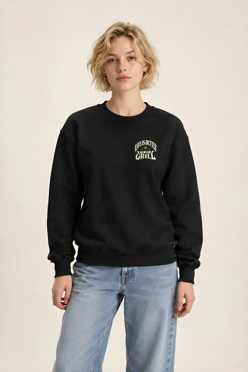 "Better By The Grill" Heavy Blend Unisex Crewneck Sweatshirt