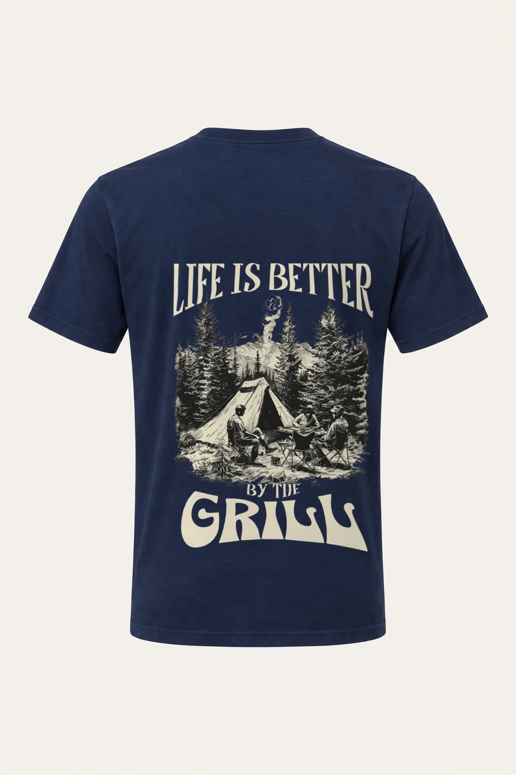 "Better By The Grill" Heavyweight Unisex Crewneck T-shirt | Gildan 5000