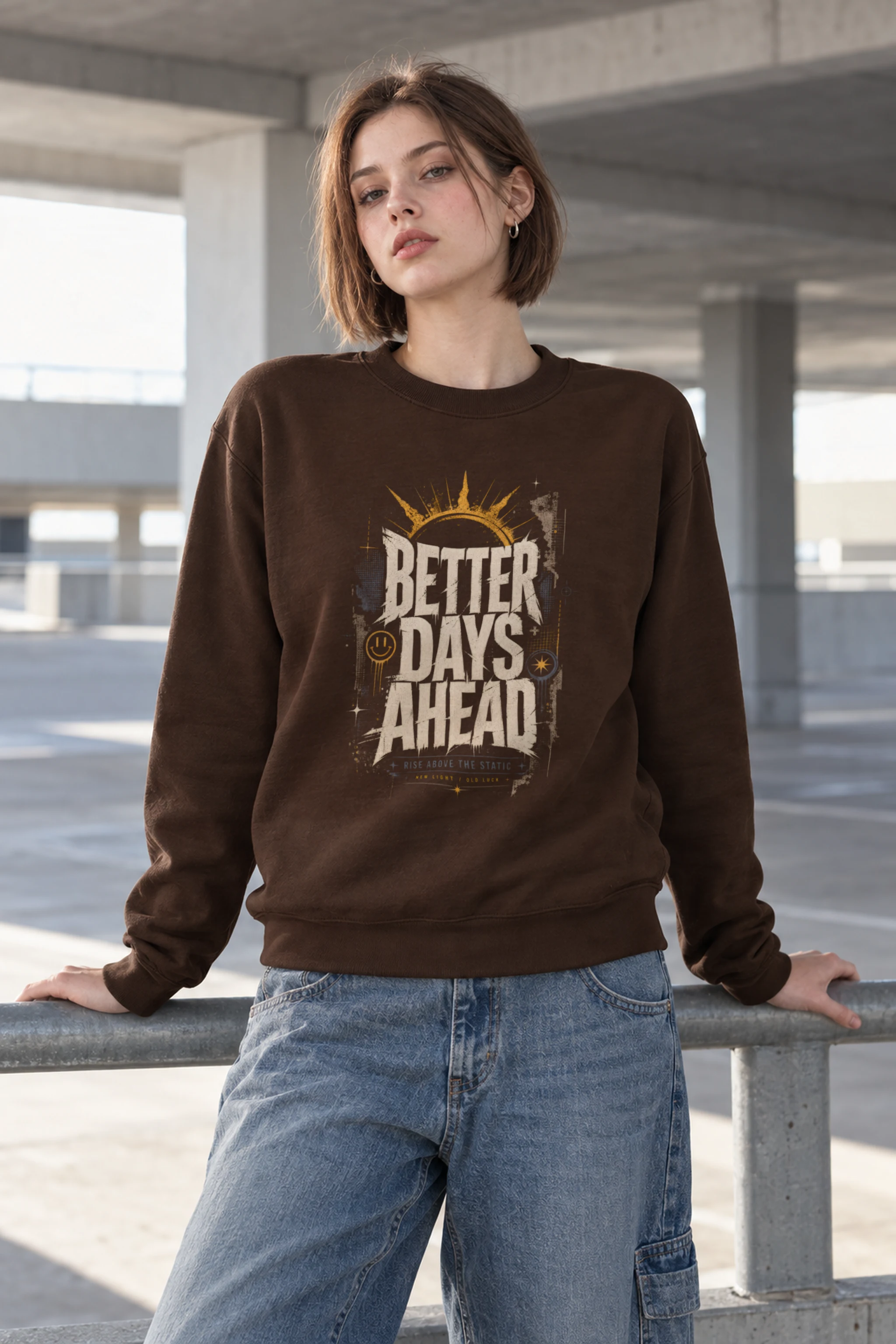 "Better Days Ahead" Heavy Blend Unisex Crewneck Sweatshirt