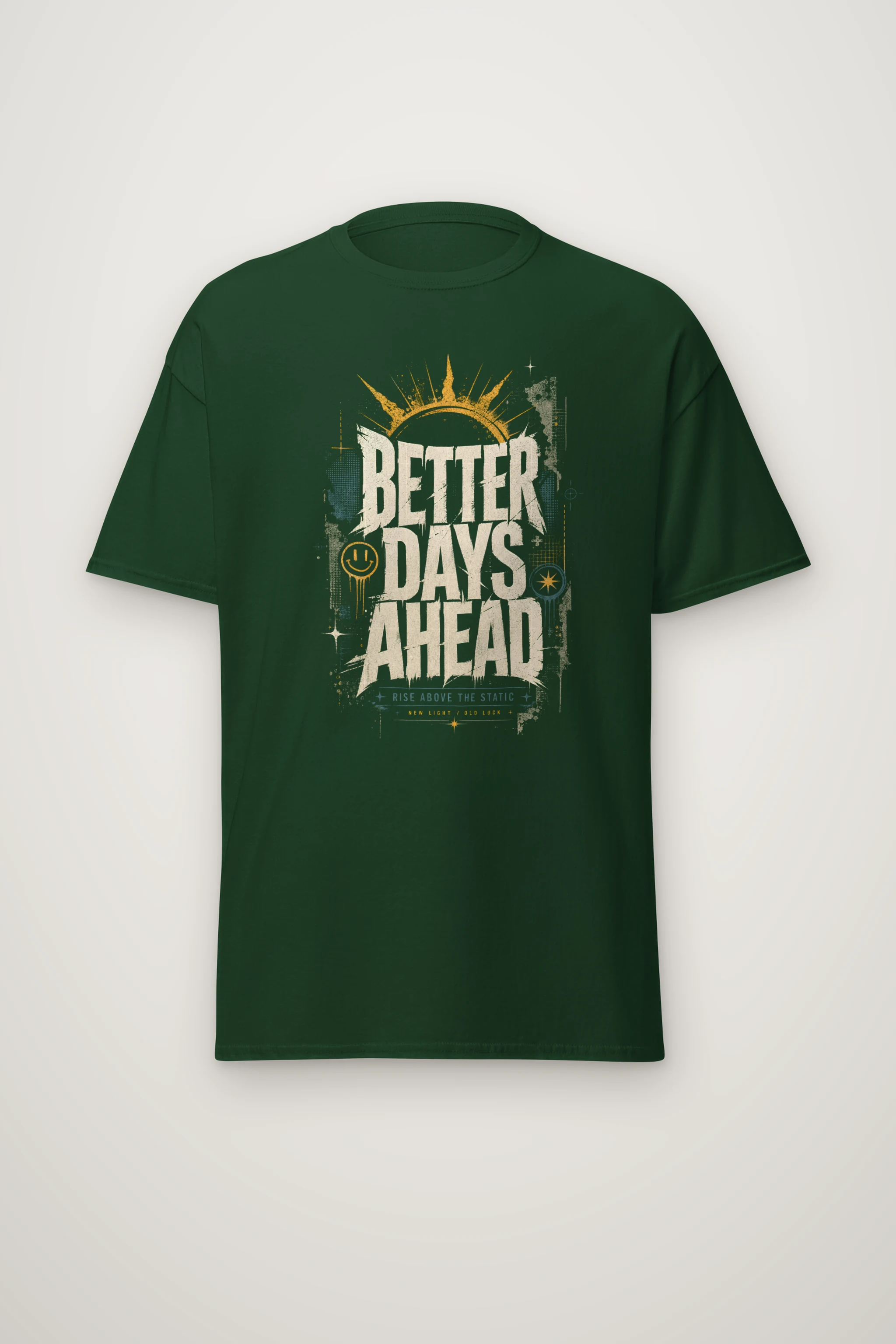 "Better Days Ahead" Heavyweight Unisex Crewneck T-shirt