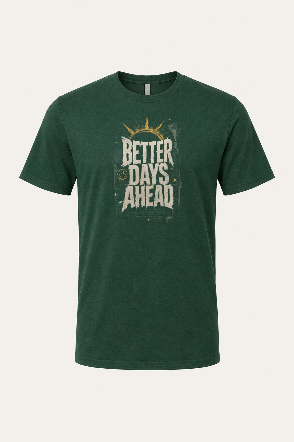 "Better Days Ahead" Heavyweight Unisex Crewneck T-shirt | Gildan 5000