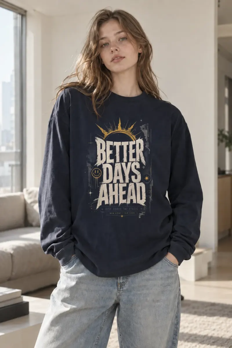"Better Days Ahead" Unisex Longsleeve T-shirt | Gildan 2400
