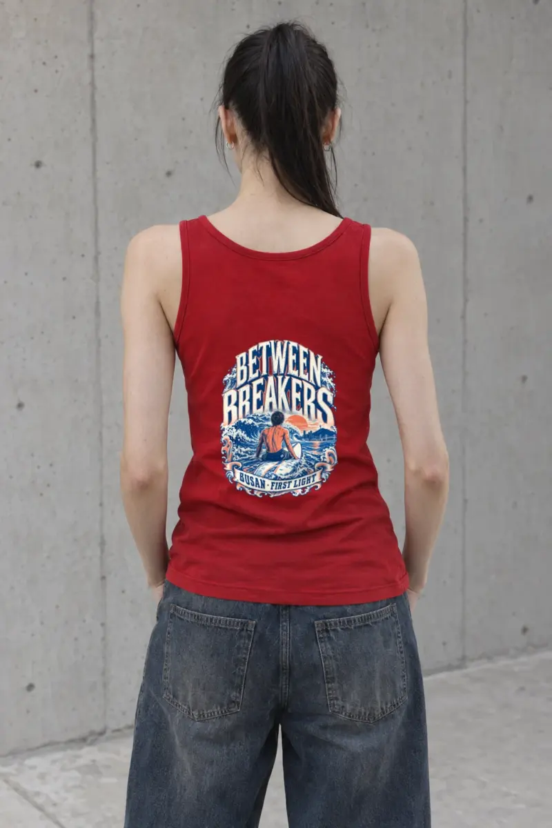 "Between Breakers" Unisex Jersey Tank