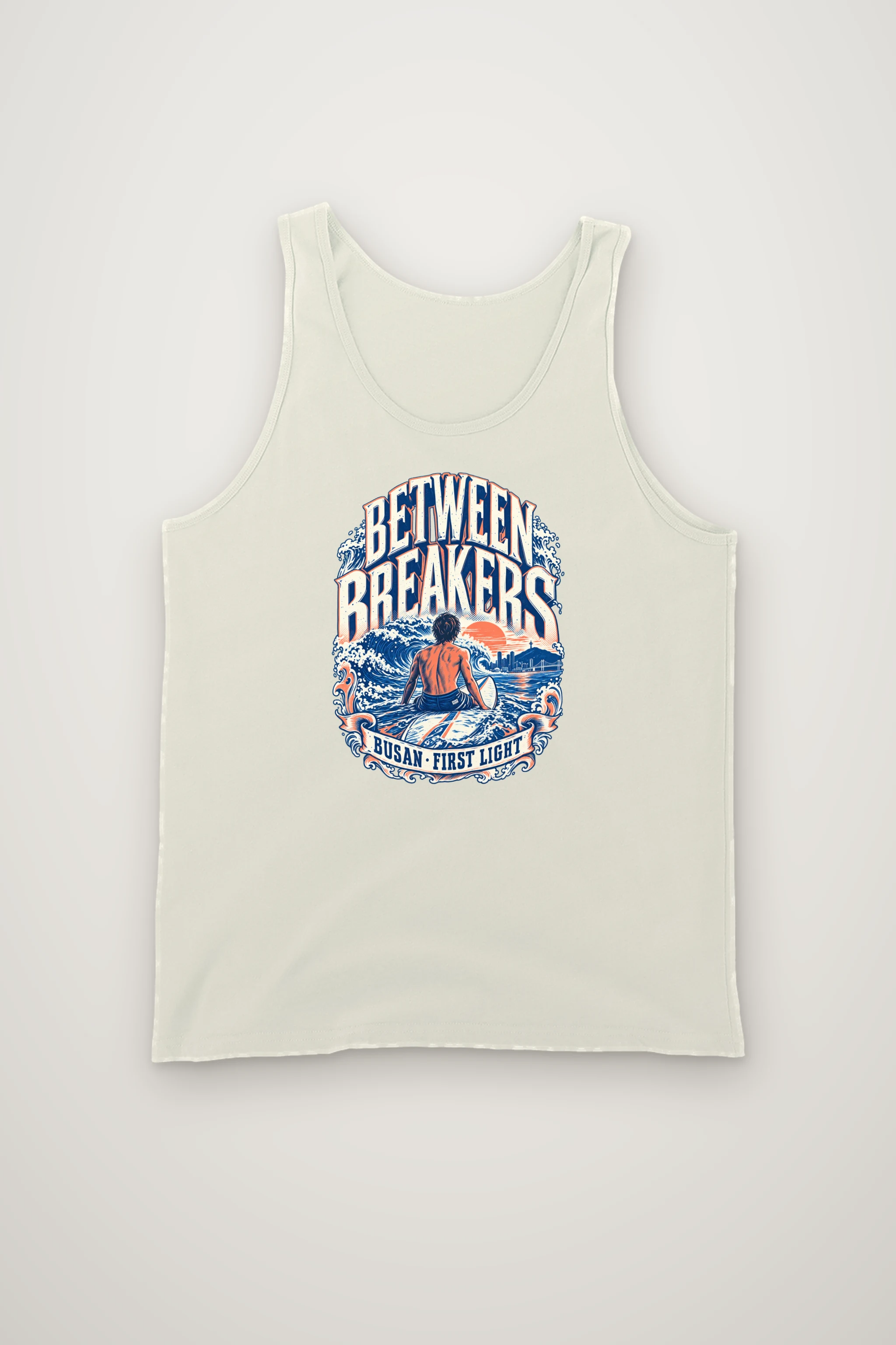 "Between Breakers" Unisex Jersey Tank