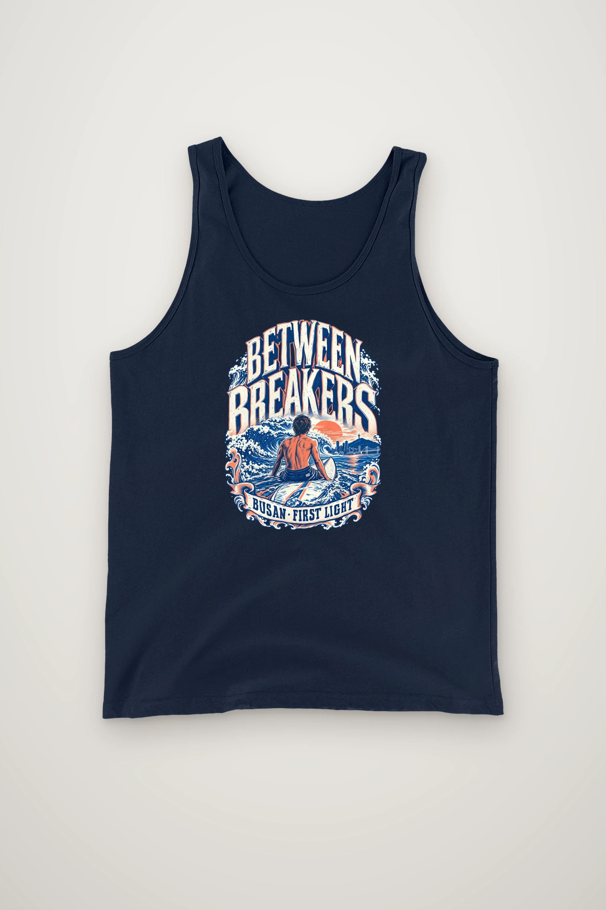 "Between Breakers" Unisex Jersey Tank
