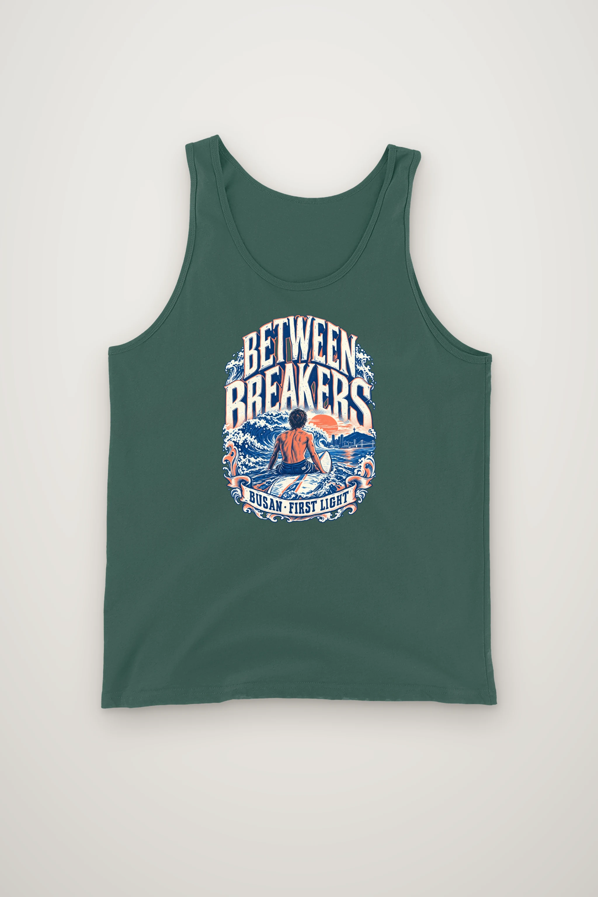 "Between Breakers" Unisex Jersey Tank
