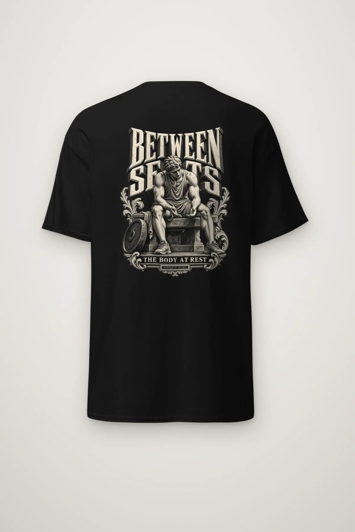 "Between Sets" Heavyweight Unisex Crewneck T-shirt