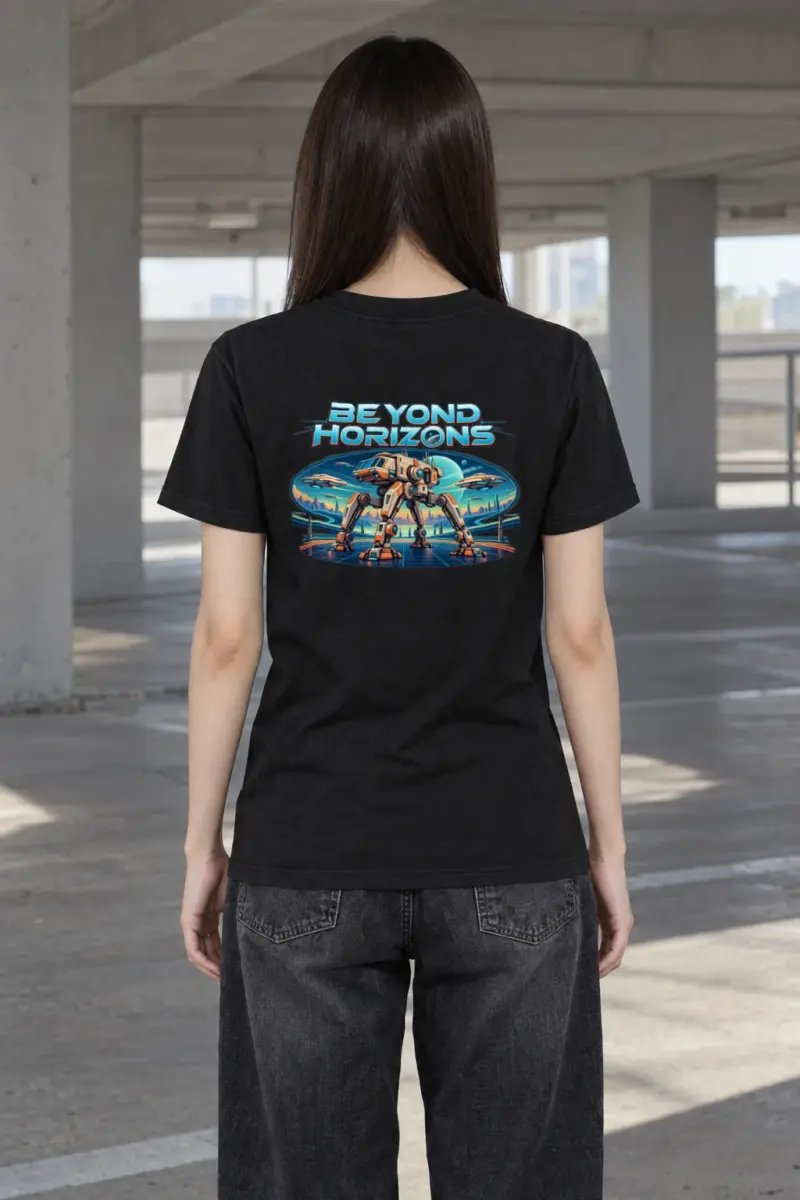 "Beyond Horizons" Heavyweight Unisex Crewneck T-shirt