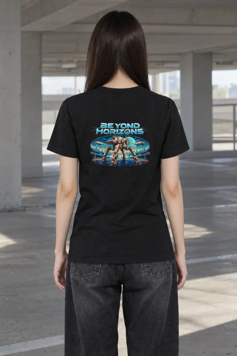 "Beyond Horizons" Heavyweight Unisex Crewneck T-shirt
