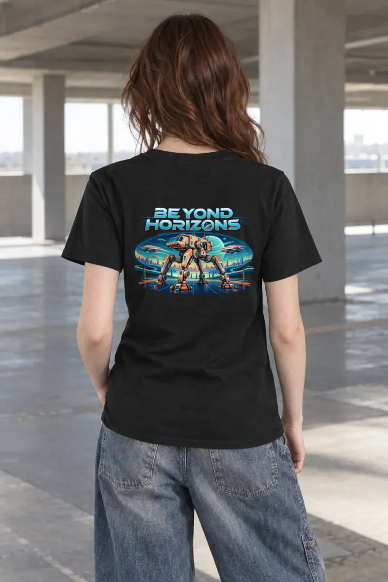 "Beyond Horizons" Heavyweight Unisex Crewneck T-shirt