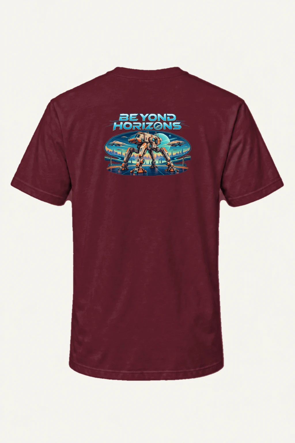 "Beyond Horizons" Heavyweight Unisex Crewneck T-shirt | Gildan 5000