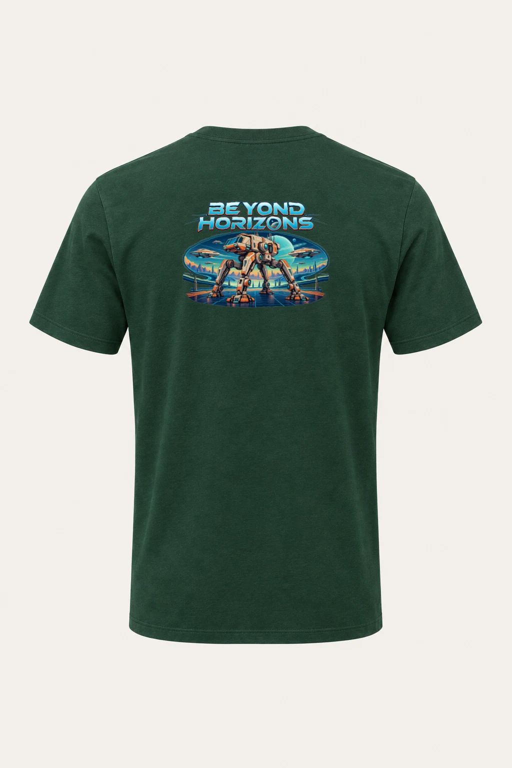 "Beyond Horizons" Heavyweight Unisex Crewneck T-shirt | Gildan 5000