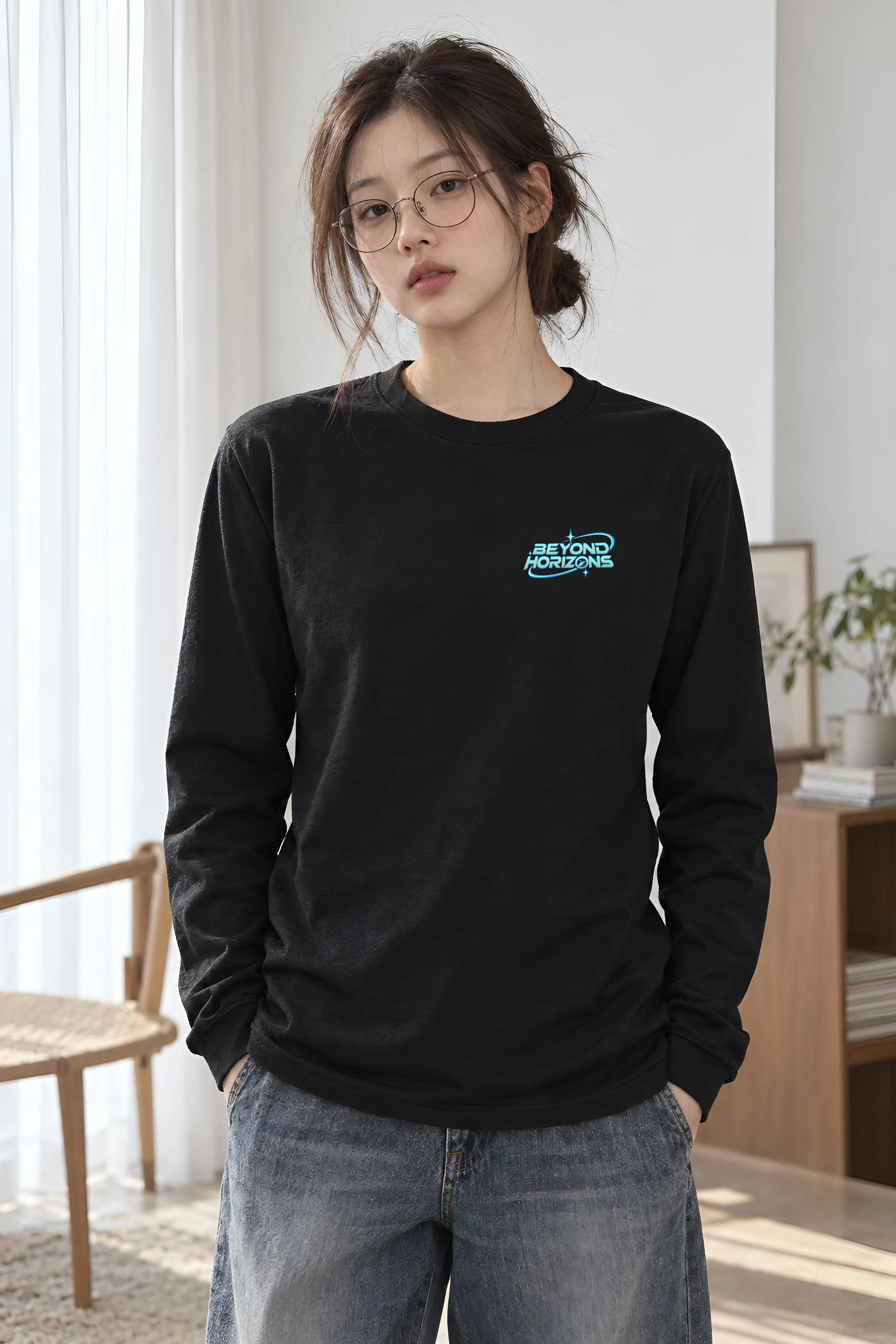 "Beyond Horizons" Unisex Longsleeve T-shirt