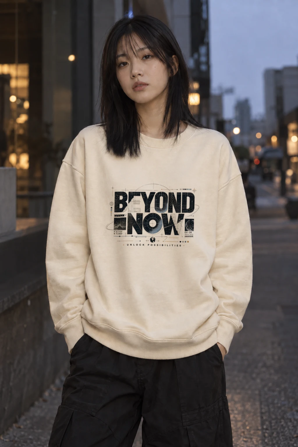 "Beyond Now Archive" Unisex Sponge Fleece Crewneck Sweatshirt | Bella + Canvas 3901
