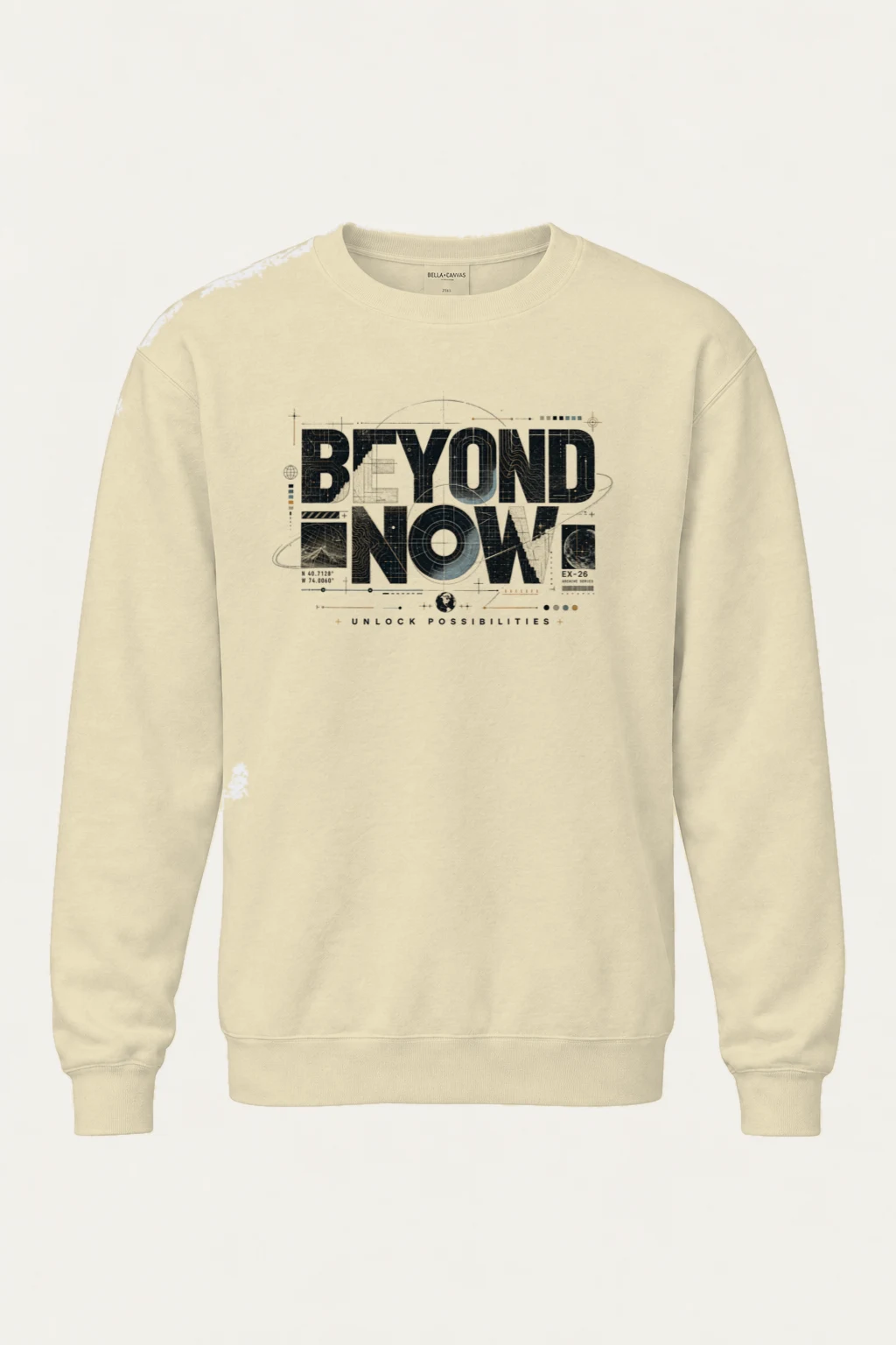 "Beyond Now Archive" Unisex Sponge Fleece Crewneck Sweatshirt | Bella + Canvas 3901