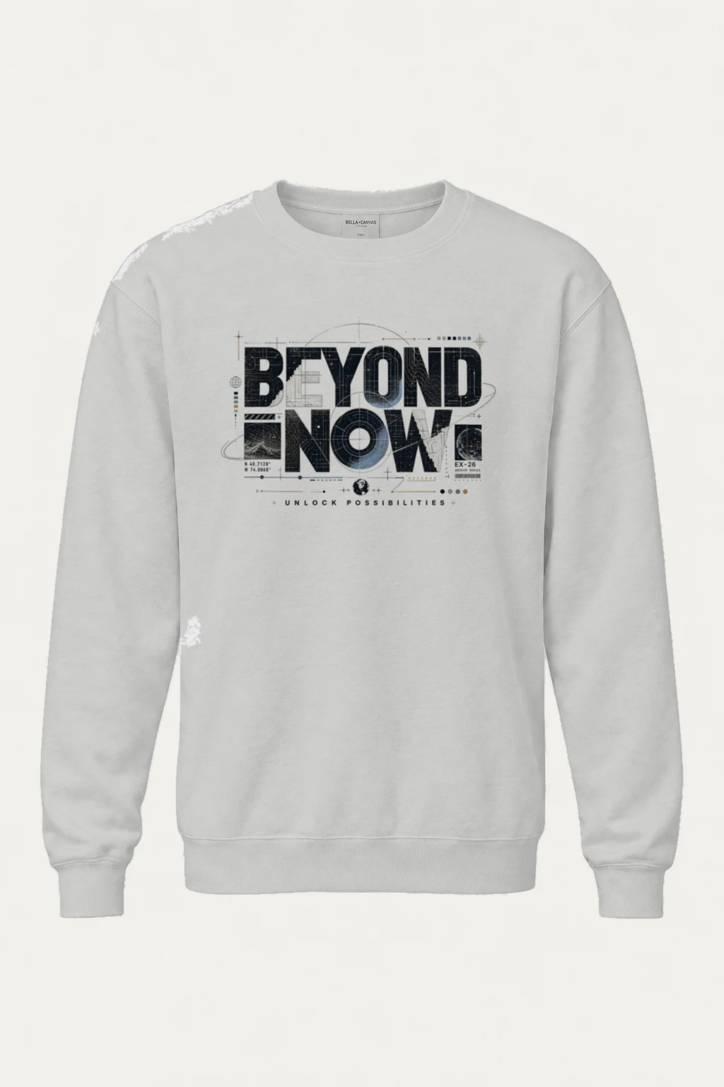 "Beyond Now Archive" Unisex Sponge Fleece Crewneck Sweatshirt | Bella + Canvas 3901