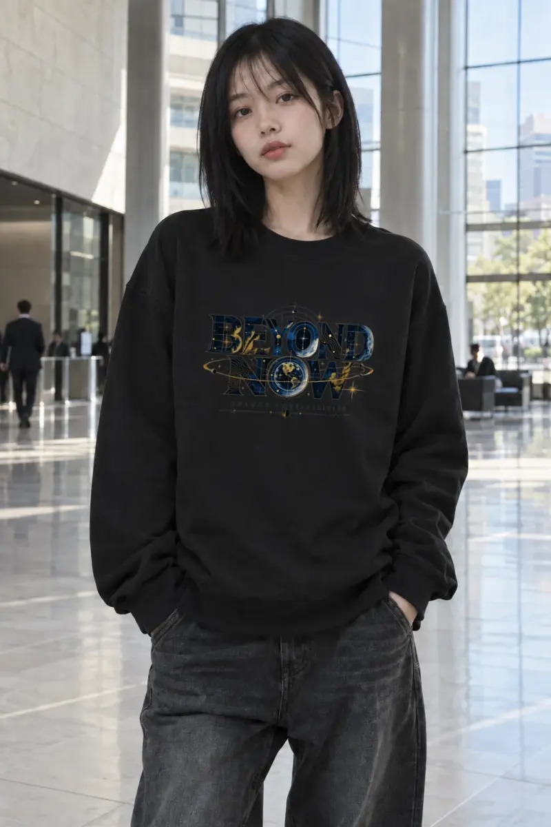 "Beyond Now" Heavy Blend Unisex Crewneck Sweatshirt | Gildan 18000