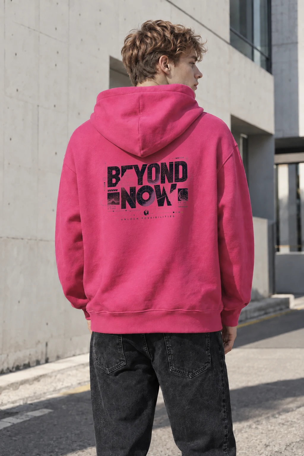"Beyond Now" Heavy Blend Unisex Pullover Hoodie | Gildan 18500