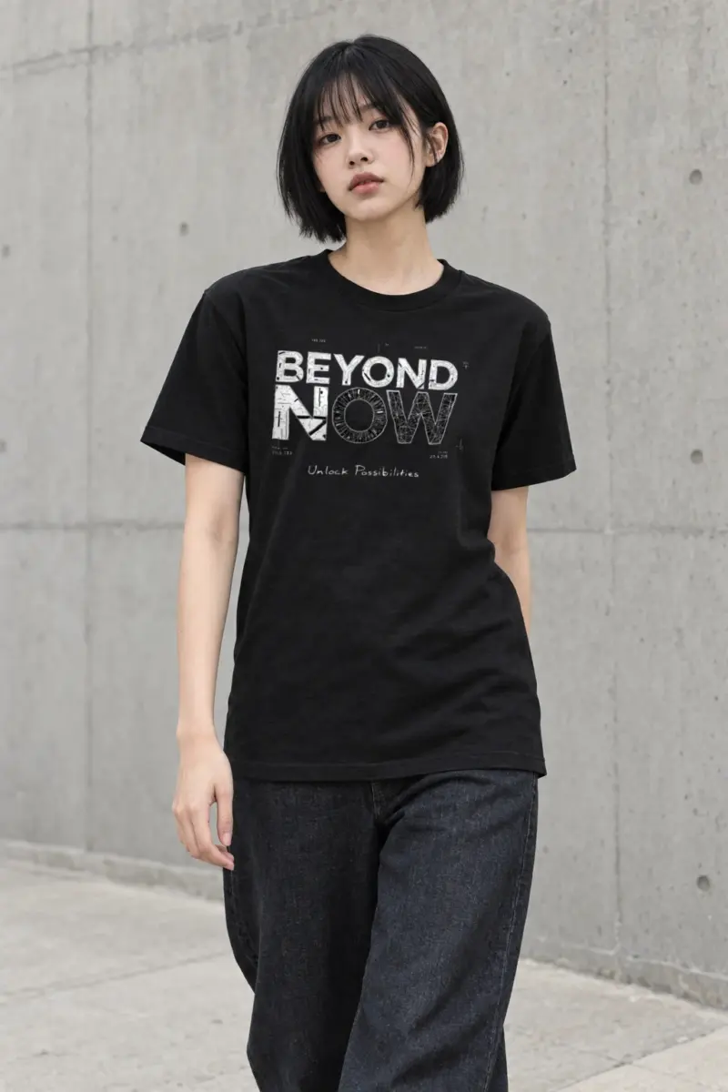 "Beyond Now" Heavyweight Unisex Crewneck T-shirt | Gildan 5000