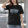 "Beyond Now Skyline Script" Heavyweight Unisex Crewneck T-shirt
