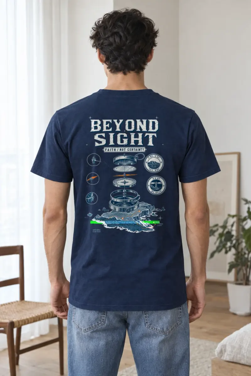 "Beyond Sight" Heavyweight Unisex Crewneck T-shirt | Gildan 5000
