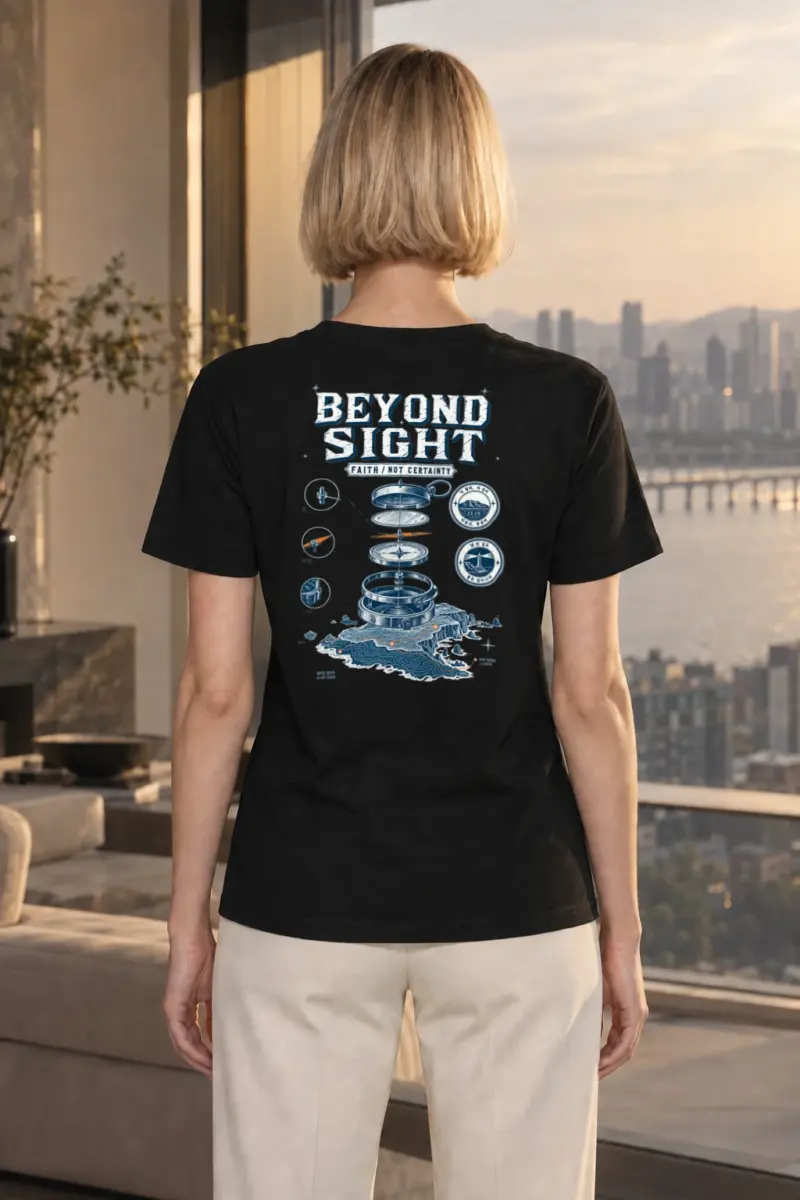 "Beyond Sight" Heavyweight Unisex Crewneck T-shirt | Gildan 5000