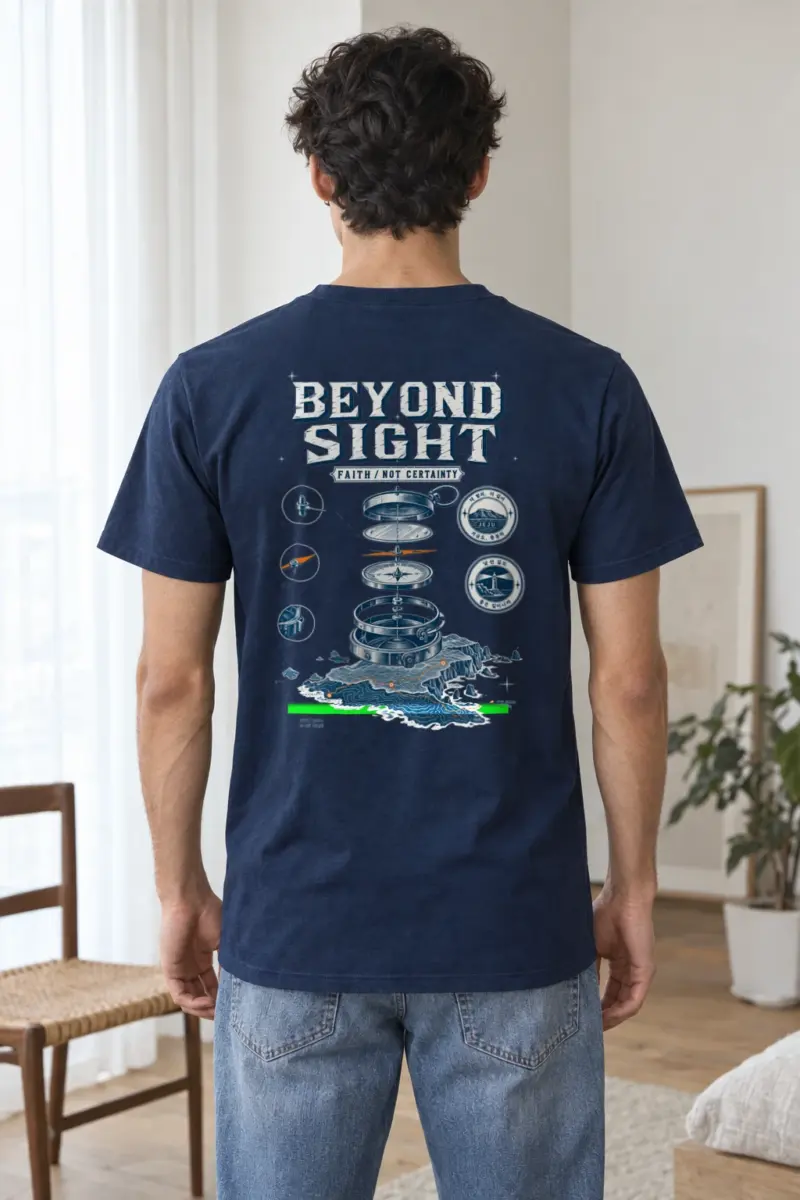 "Beyond Sight" Heavyweight Unisex Crewneck T-shirt | Gildan 5000