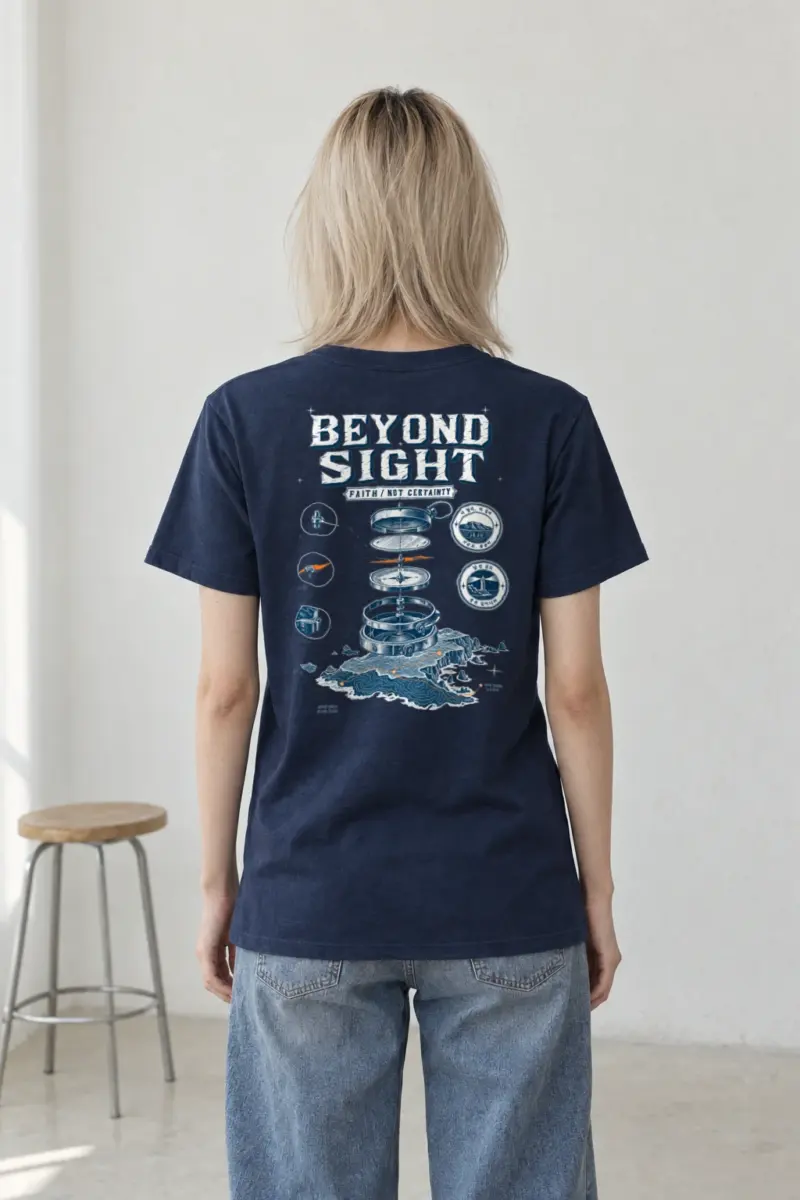 "Beyond Sight" Heavyweight Unisex Crewneck T-shirt | Gildan 5000