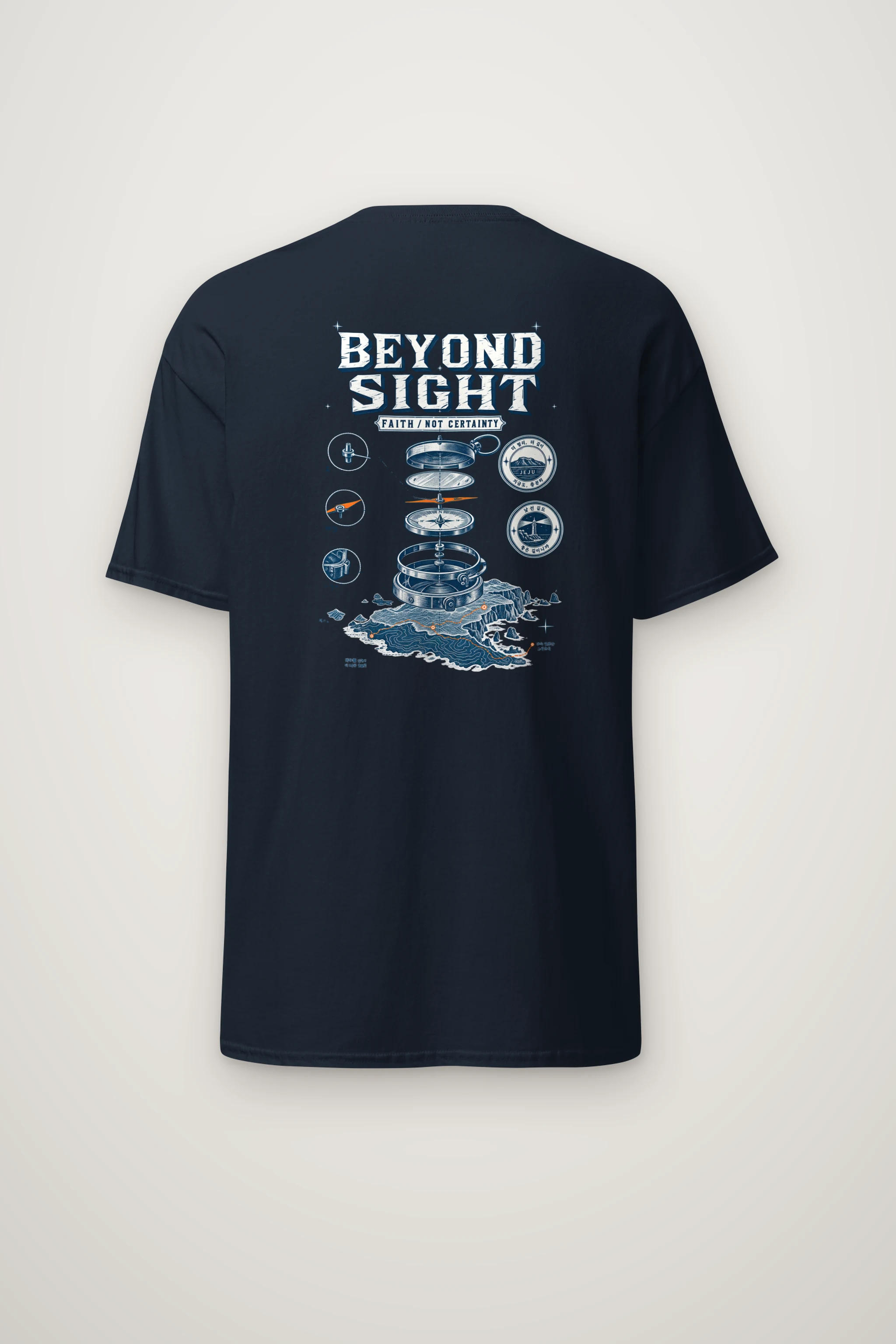 "Beyond Sight" Heavyweight Unisex Crewneck T-shirt