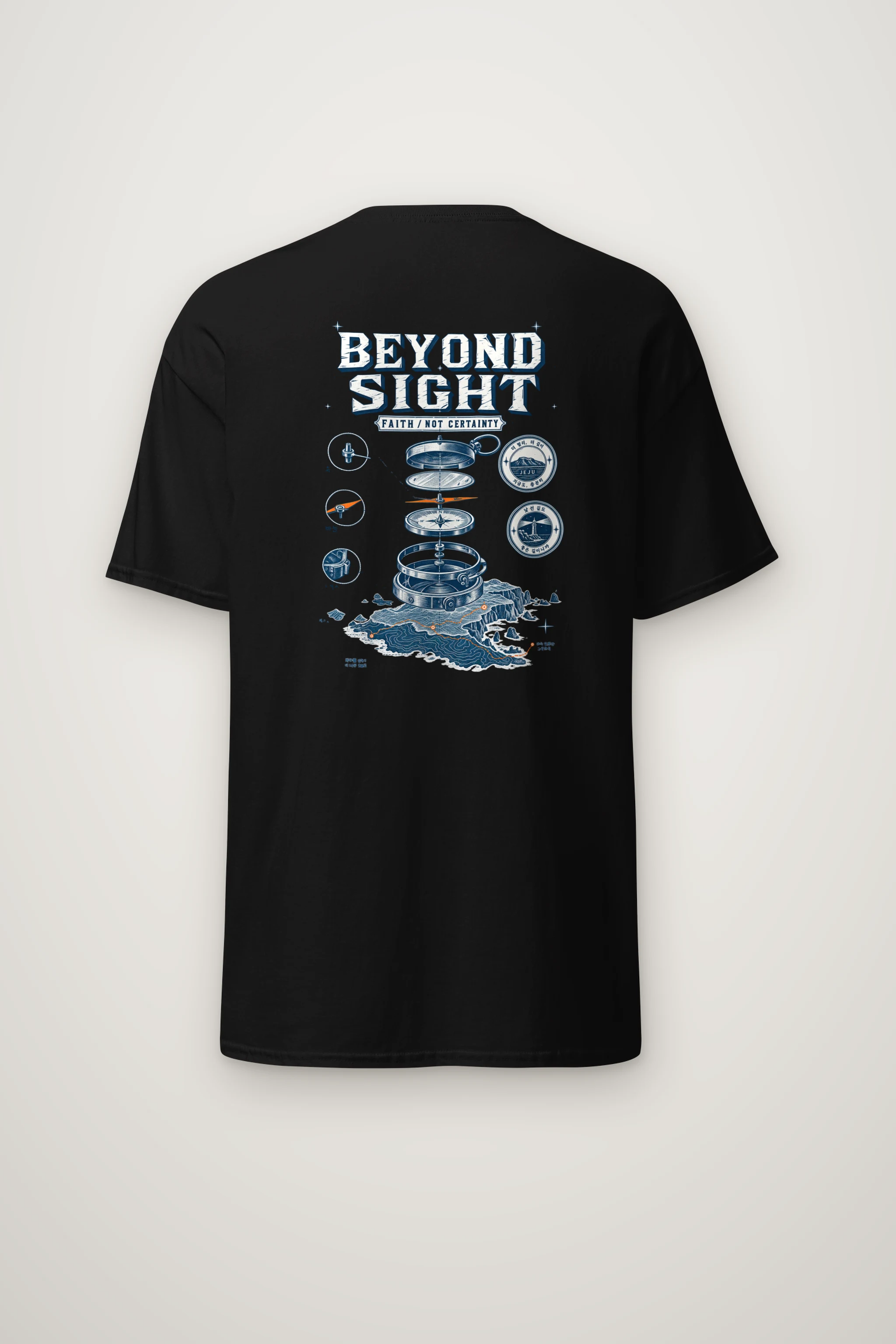 "Beyond Sight" Heavyweight Unisex Crewneck T-shirt