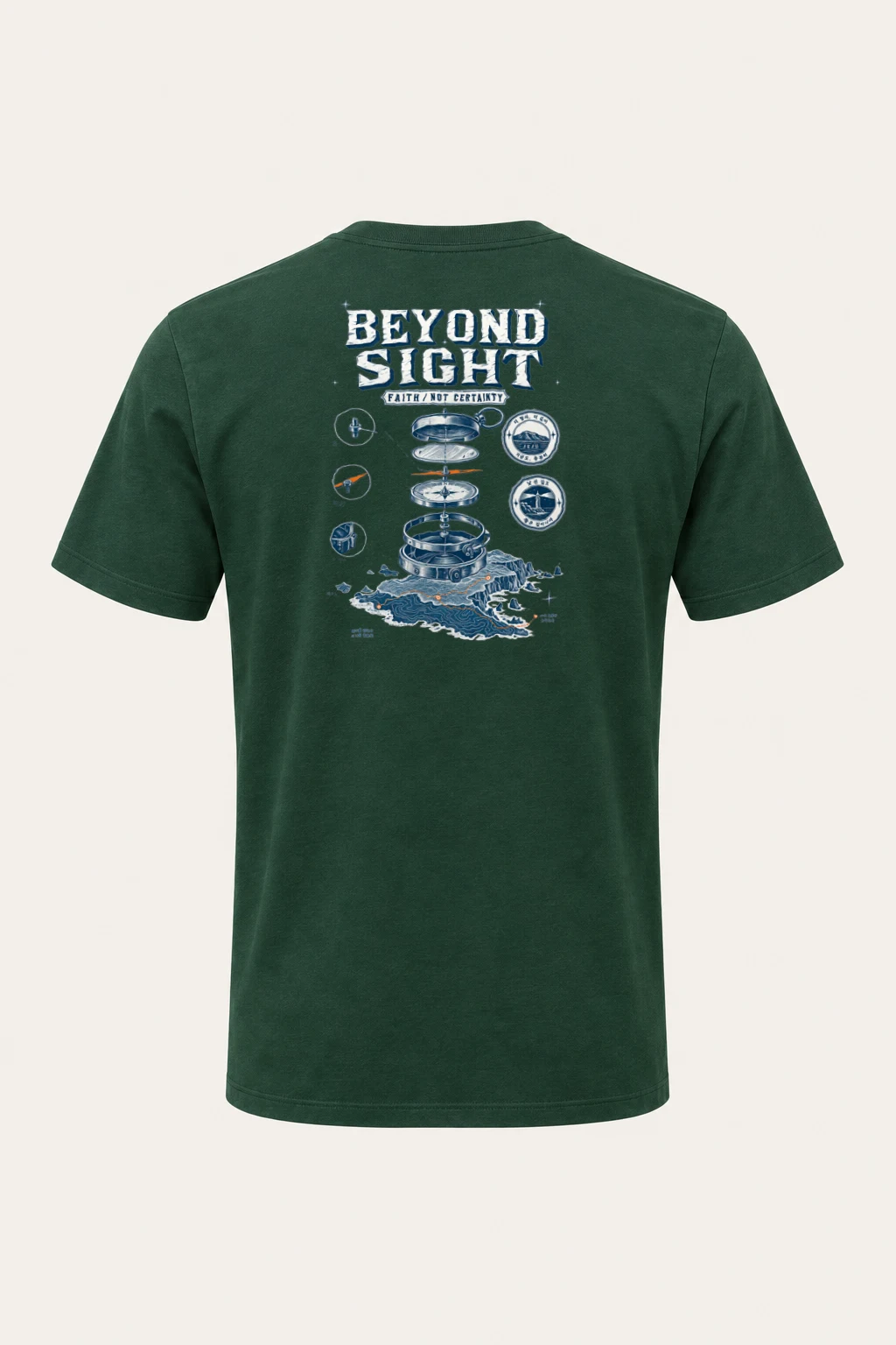 "Beyond Sight" Heavyweight Unisex Crewneck T-shirt | Gildan 5000