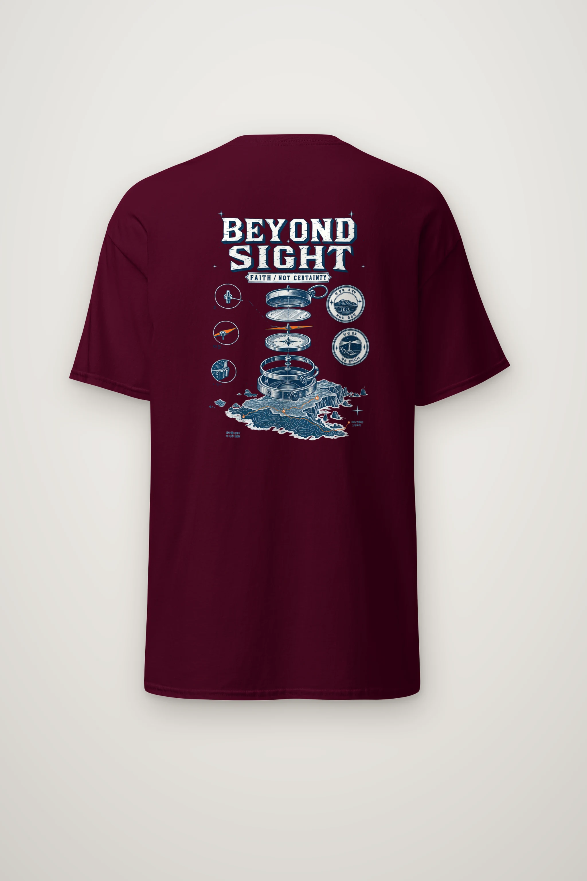 "Beyond Sight" Heavyweight Unisex Crewneck T-shirt