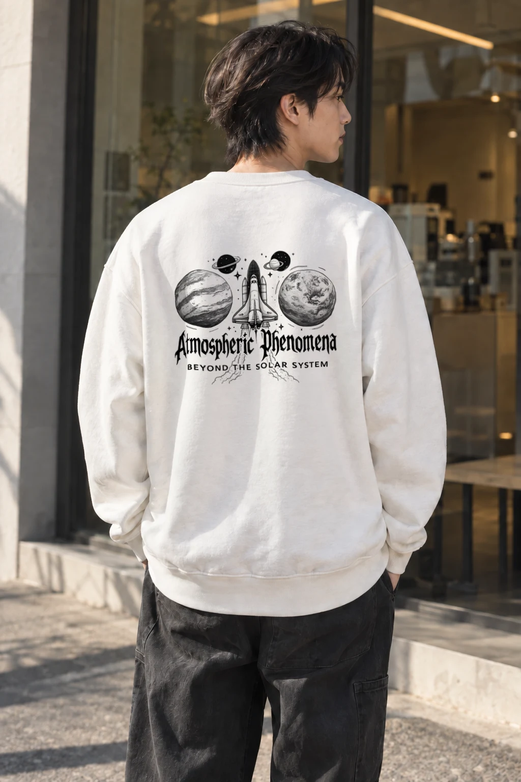 "Beyond The Solar System" Heavy Blend Unisex Crewneck Sweatshirt | Gildan 18000