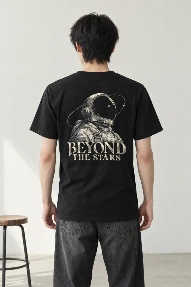 "Beyond The Stars" Heavyweight Unisex Crewneck T-shirt | Gildan 5000