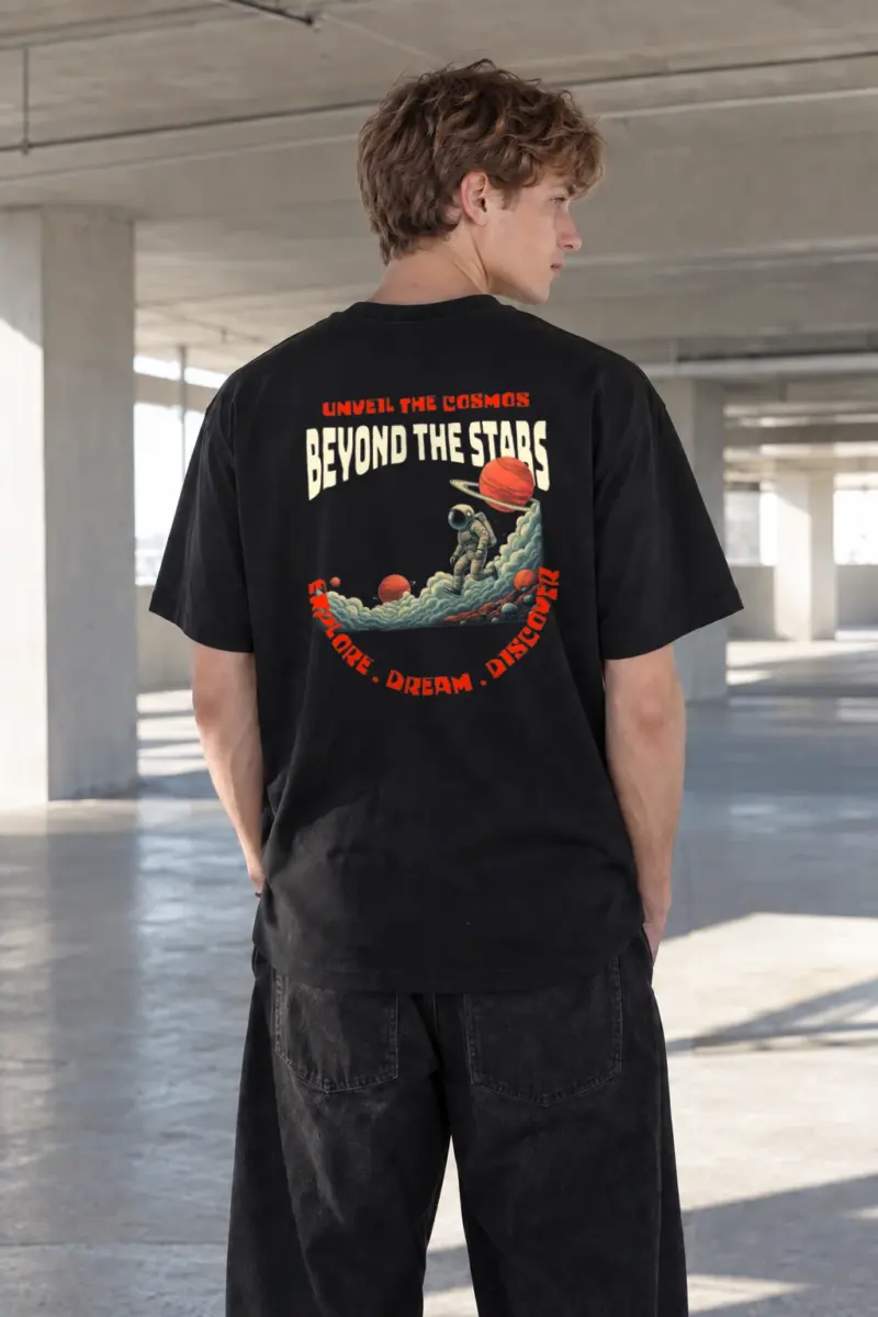 "Beyond The Stars" Heavyweight Unisex Crewneck T-shirt | Gildan 5000