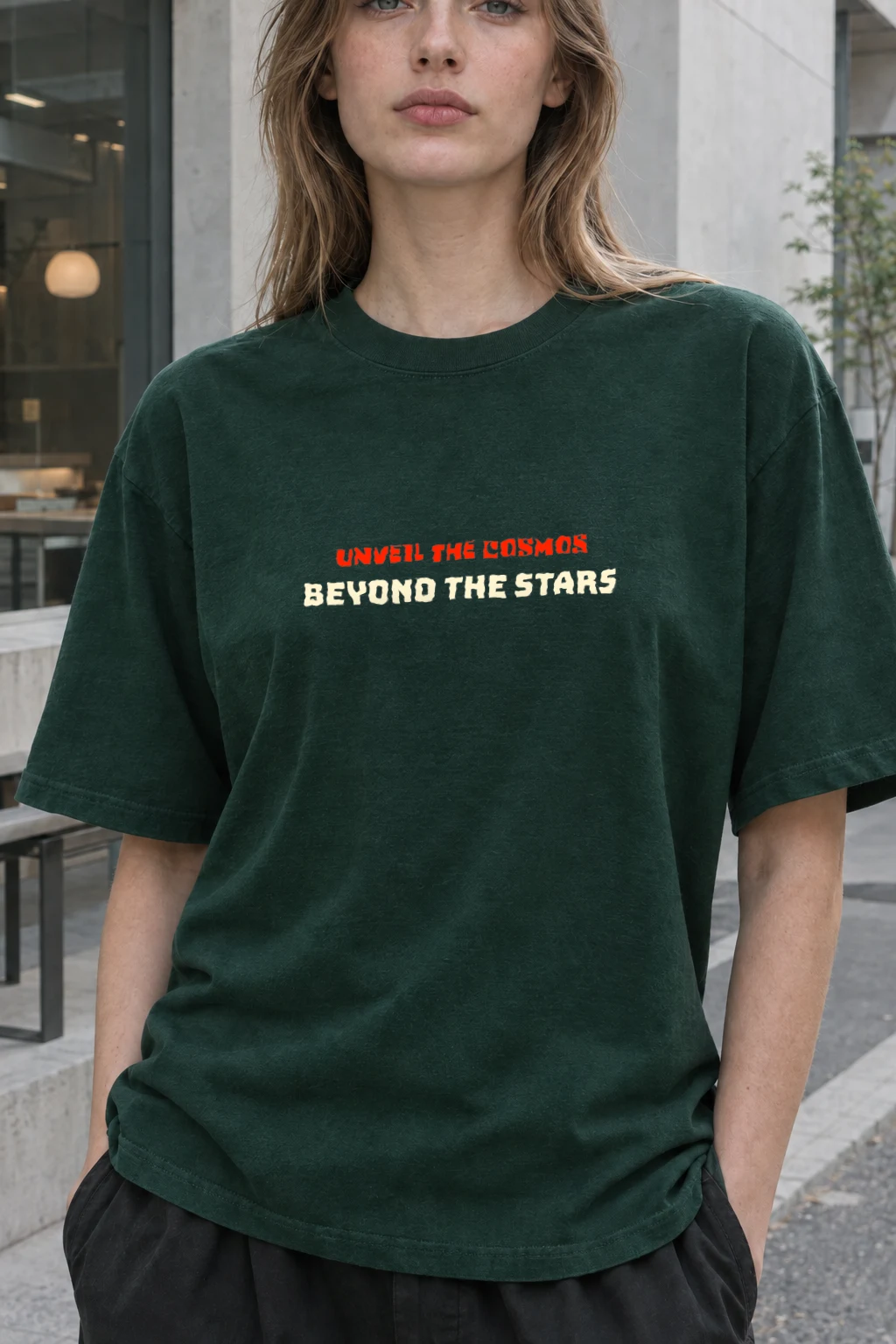 "Beyond The Stars" Heavyweight Unisex Crewneck T-shirt | Gildan 5000