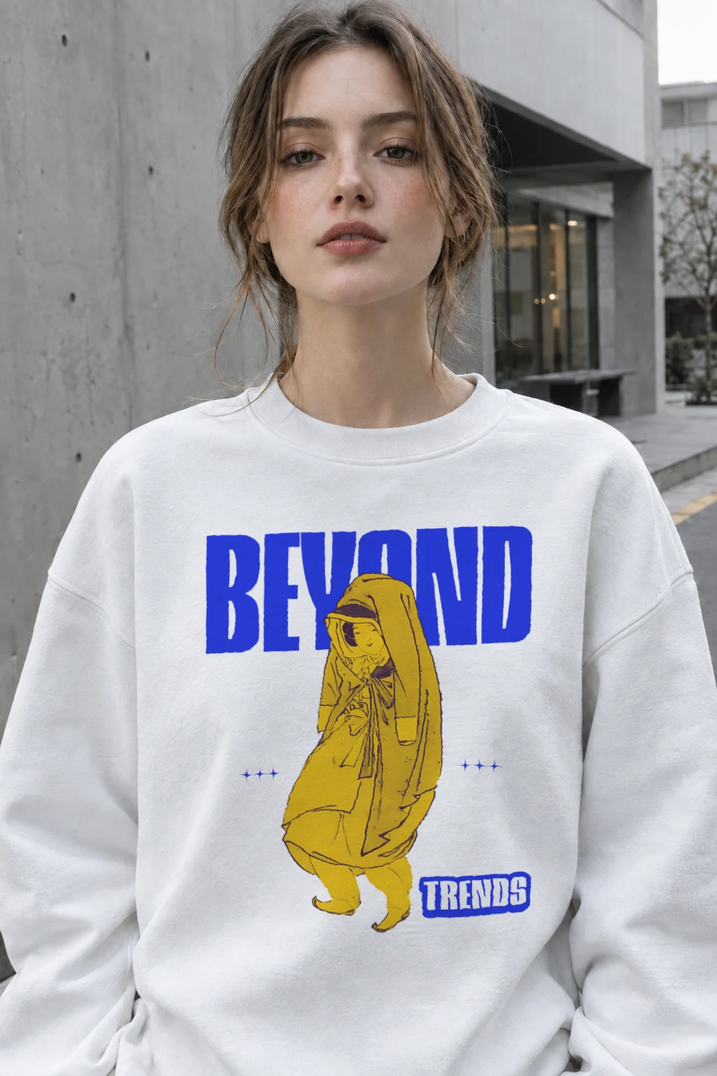 "Beyond Trends" Heavy Blend Unisex Crewneck Sweatshirt | Gildan 18000