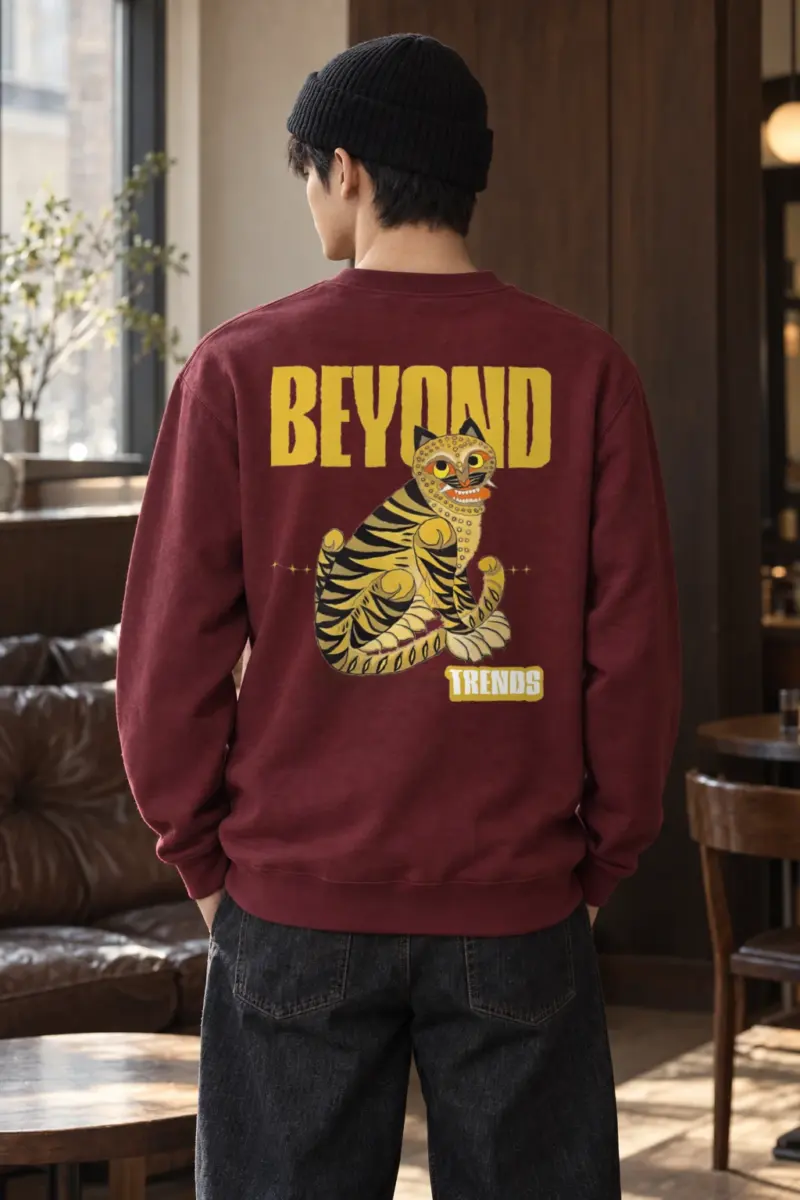 "Beyond Trends Tiger" Heavy Blend Unisex Crewneck Sweatshirt