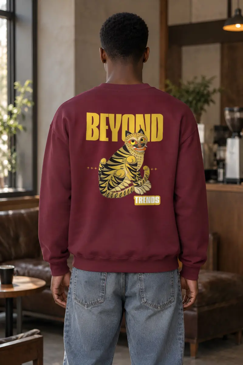 "Beyond Trends Tiger" Heavy Blend Unisex Crewneck Sweatshirt