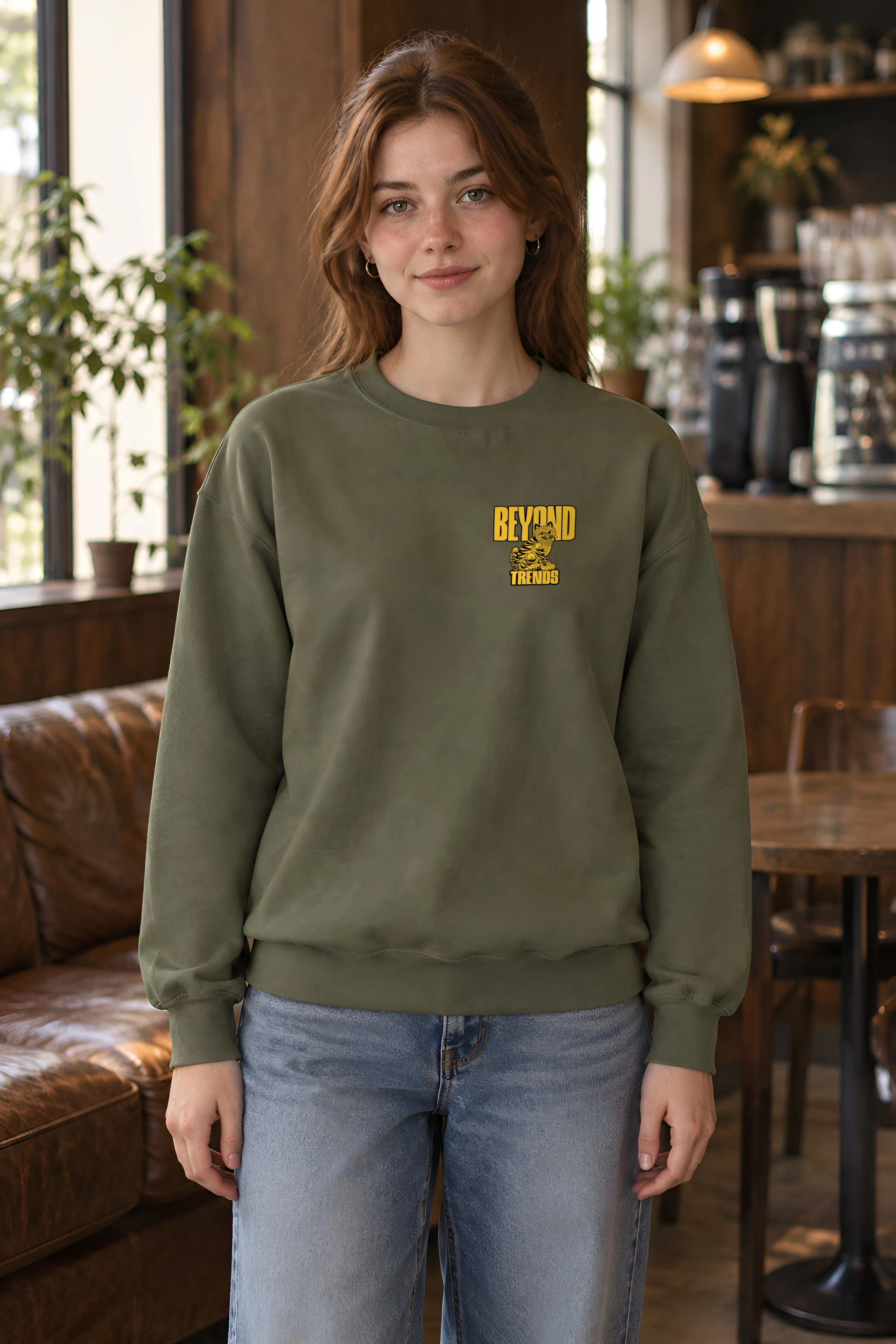 "Beyond Trends Tiger" 1 Crewneck Sweatshirt