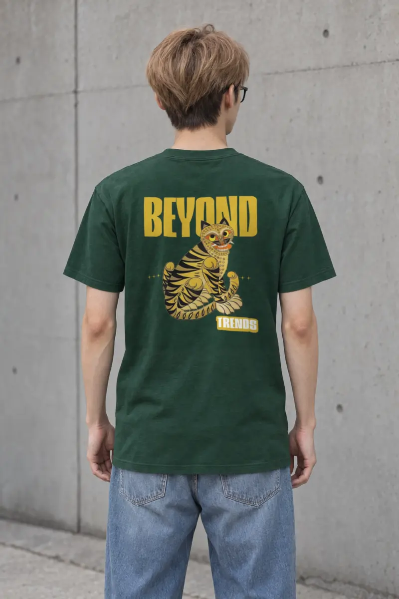"Beyond Trends Tiger" Heavyweight Unisex Crewneck T-shirt