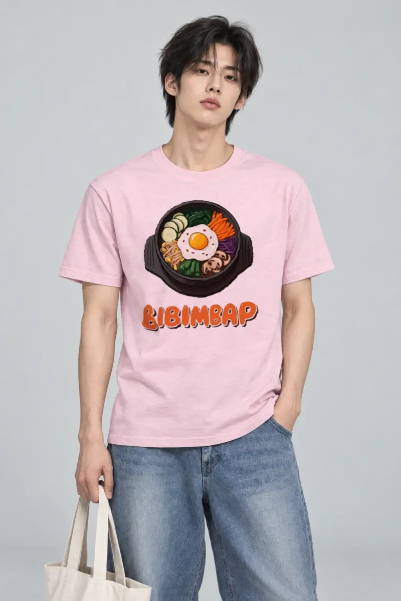 "Bibimbap Bowl" Heavyweight Unisex Crewneck T-shirt